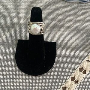 Silpada Silver Pearl Ring